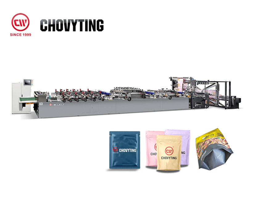 CWZD-600C+FD Heavy Duty Multifunction Laminated Bag Making Machine + Single Sheet Film Doypack Bag 店铺产品图片